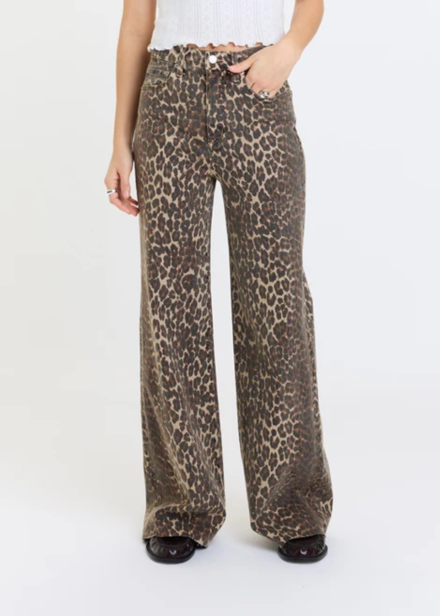 Far Out High-Rise Wide Leg - Cool Cat