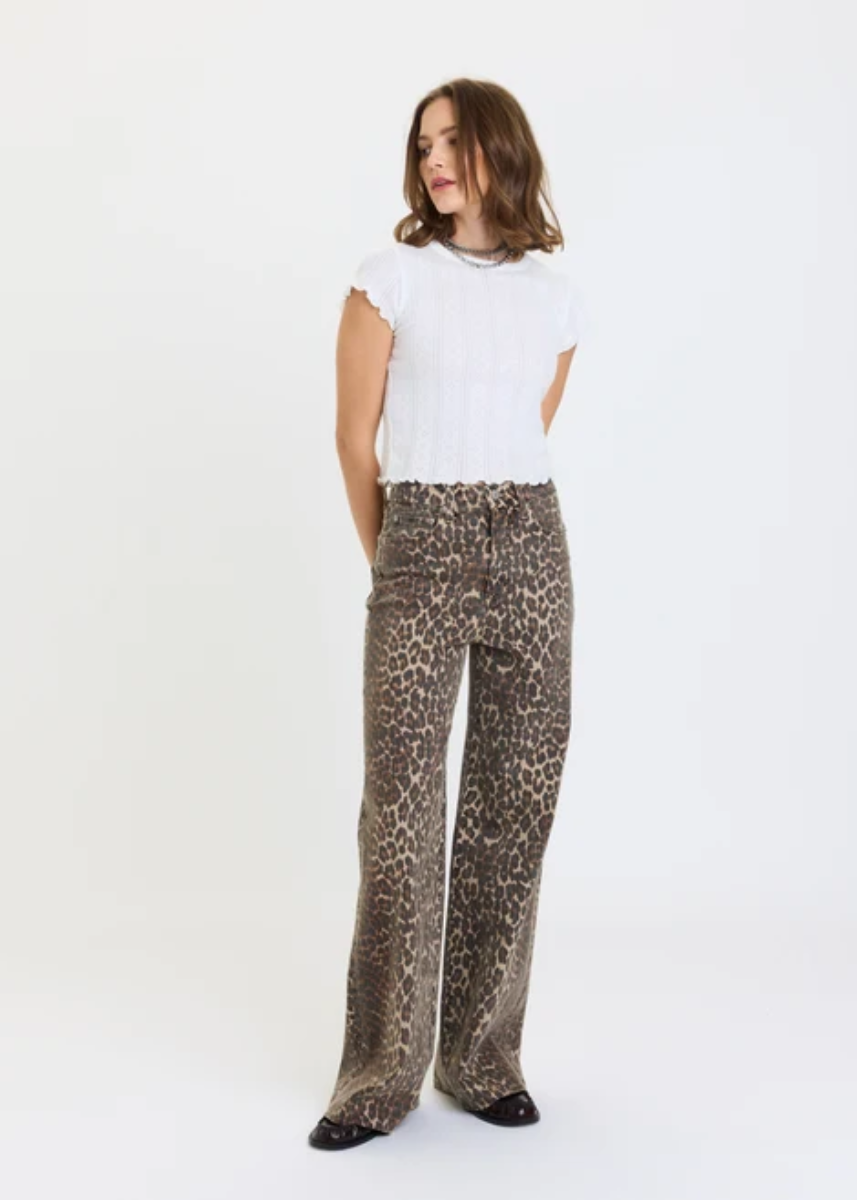 Far Out High-Rise Wide Leg - Cool Cat