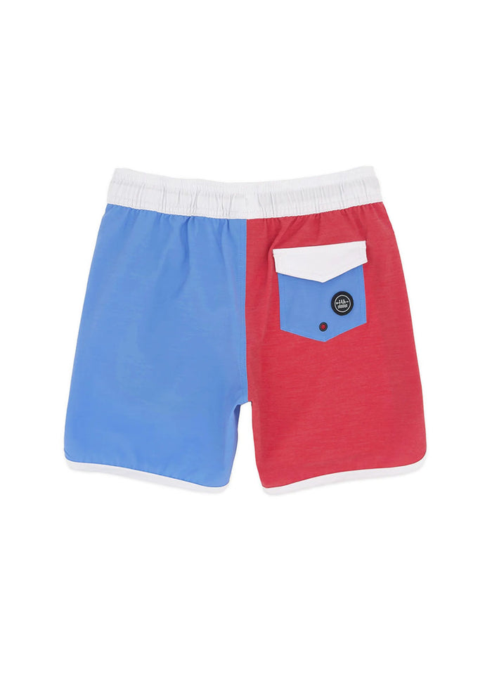 Scallop Boardshort - True Red