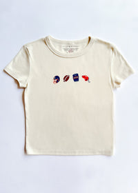 Chicago Football Icons Baby Tee