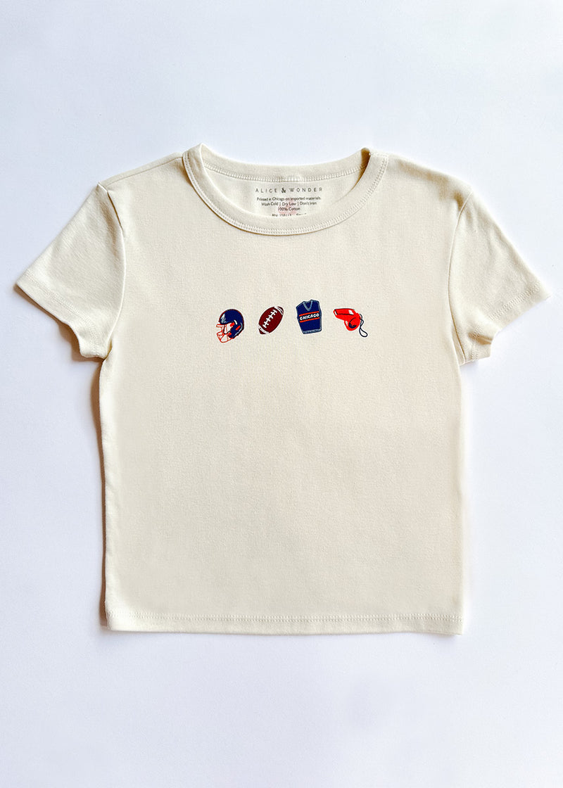 Chicago Football Icons Baby Tee