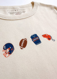 Chicago Football Icons Baby Tee