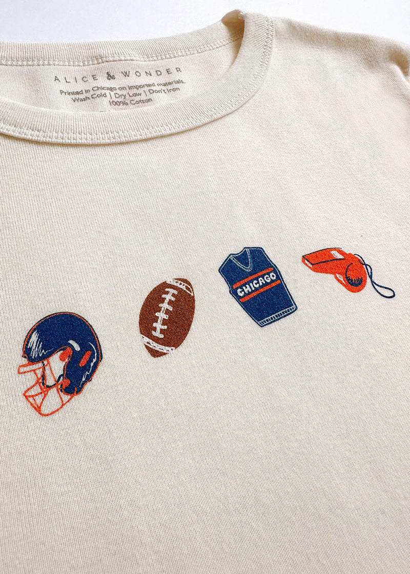 Chicago Football Icons Baby Tee