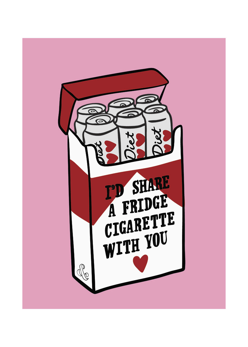 Fridge Cigarette Poster