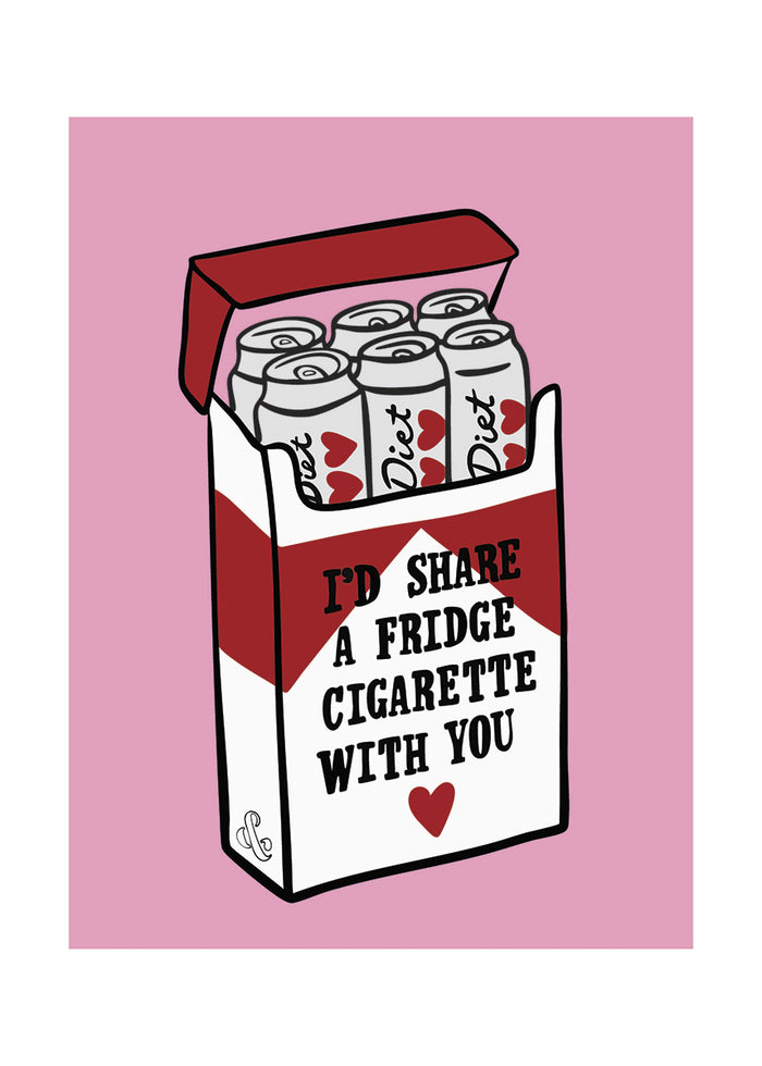 Fridge Cigarette Poster