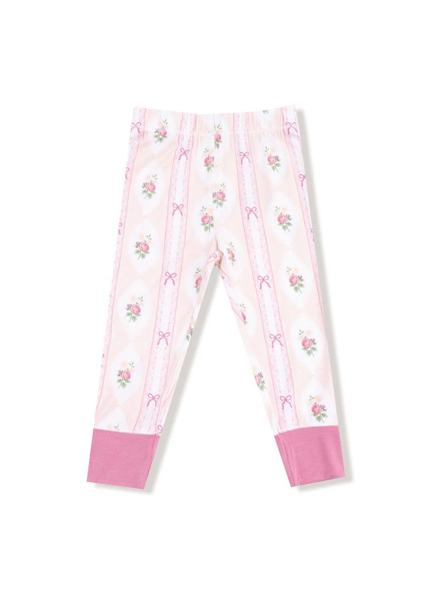 2-Piece L/S Pajama Set - Ogee Lace Floral