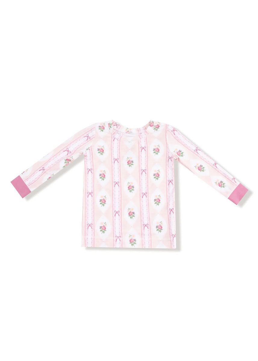 2-Piece L/S Pajama Set - Ogee Lace Floral