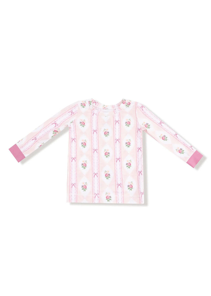 2-Piece L/S Pajama Set - Ogee Lace Floral