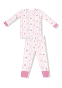 2-Piece L/S Pajama Set - Ogee Lace Floral