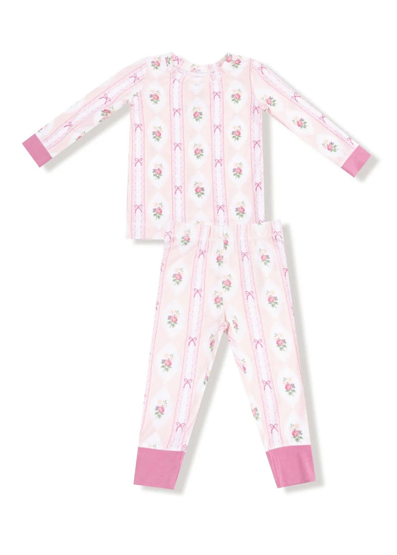 2-Piece L/S Pajama Set - Ogee Lace Floral