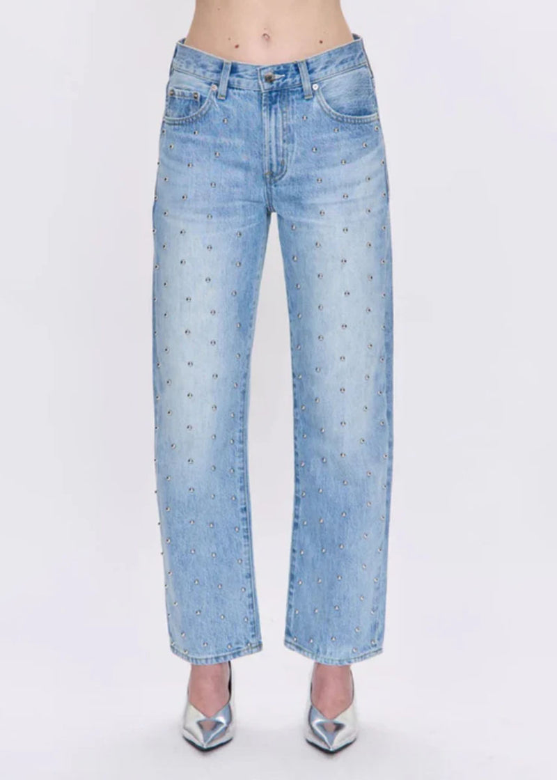 Lexi Mid Rise Bowed Straight - Aries