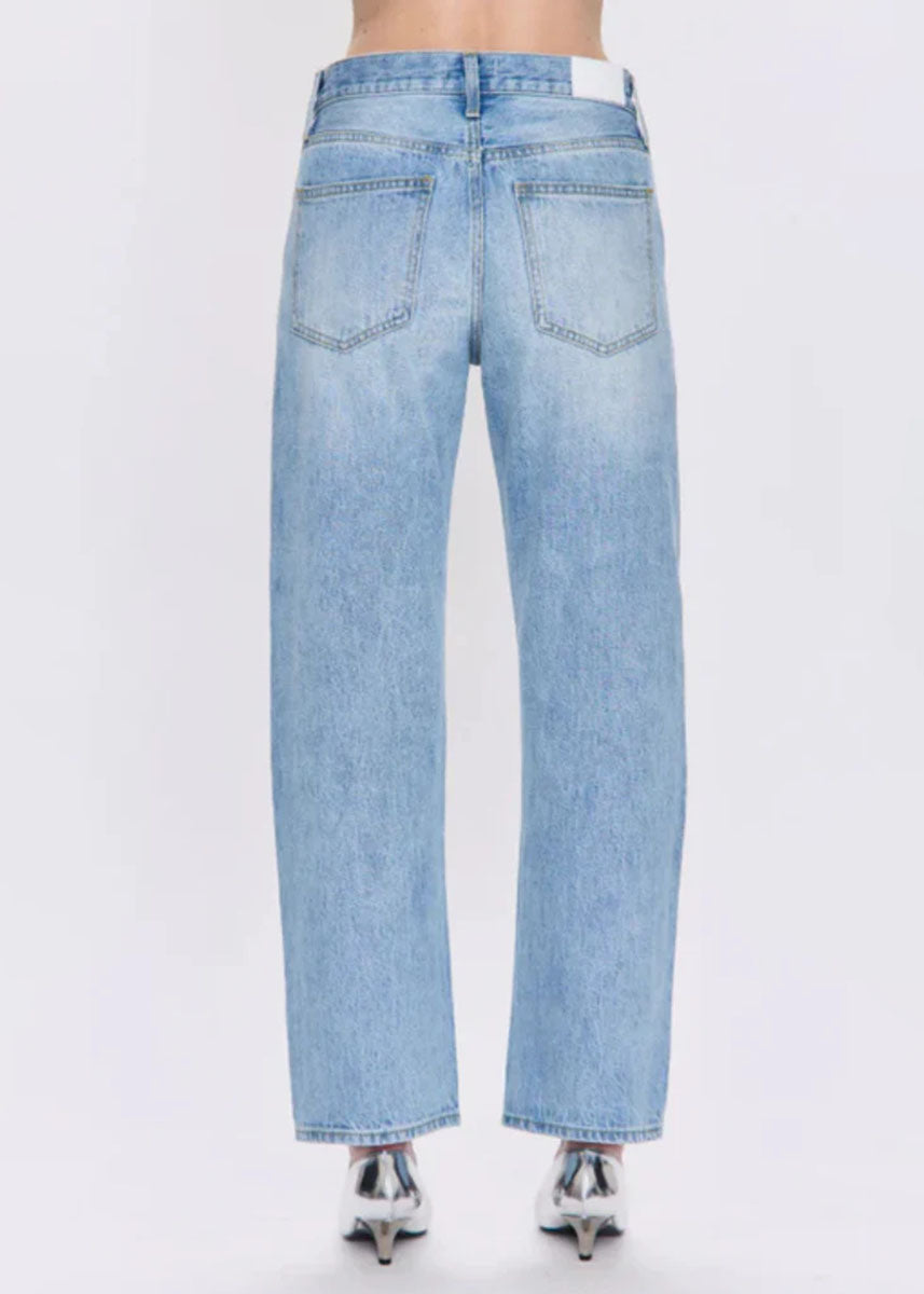 Lexi Mid Rise Bowed Straight - Aries