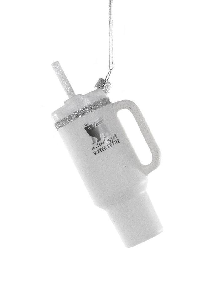 Beverage Tumbler Ornament - White