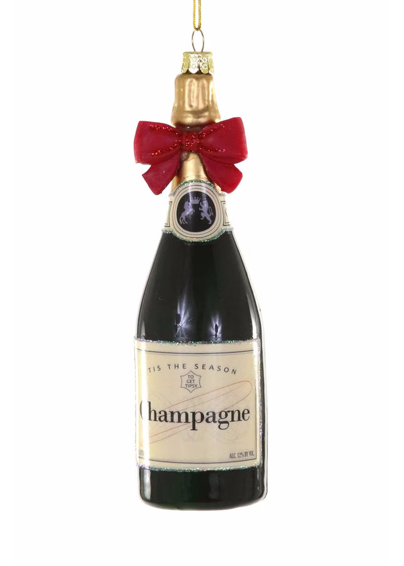 Champagne Bow Ornament