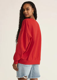 USA Sunday Sweatshirt - Cabana Red
