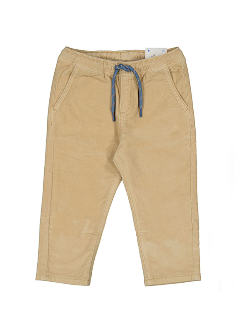 Flynn Micro-Cord Lined Trousers - Almond