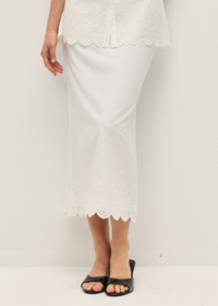 Giselle Midi Skirt - Cannoli Cream