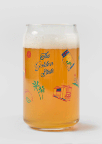 California Icons Can Glass