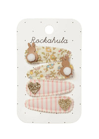 Petal Bunny Fabric Clip Set