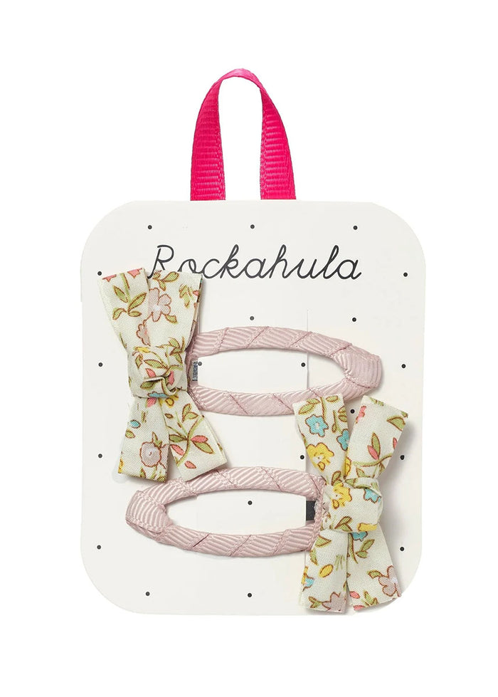 Petal Twisty Bow Clips