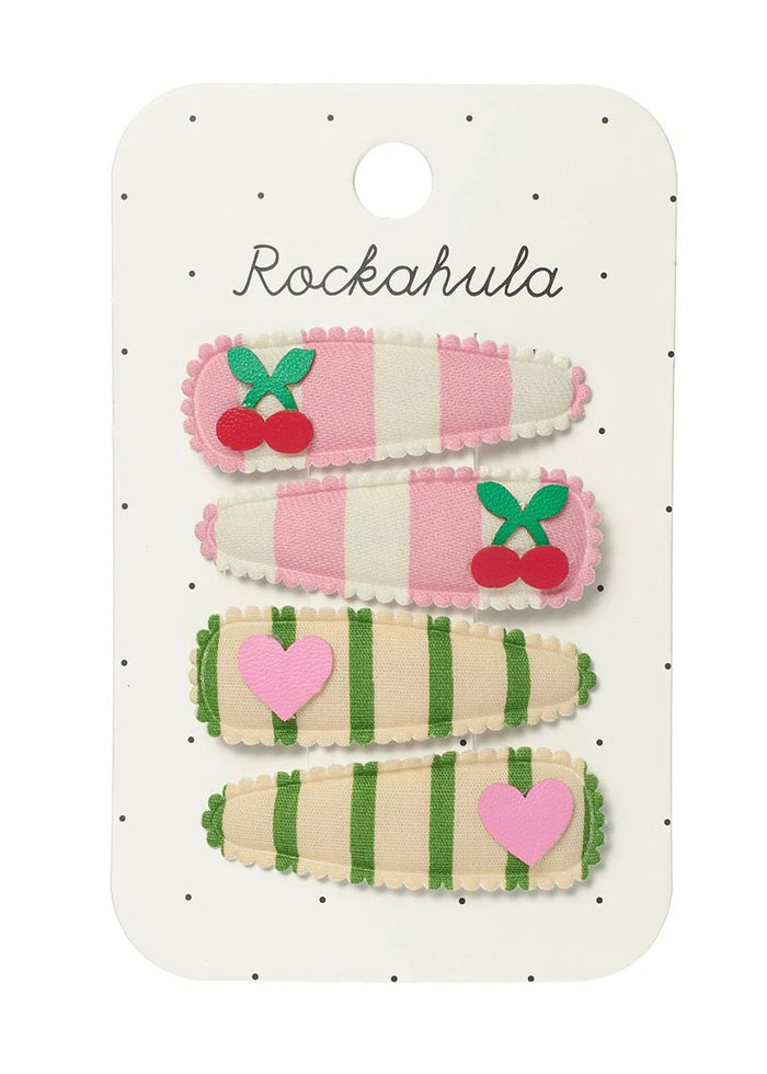 Cherry Kiss Fabric Clip Set