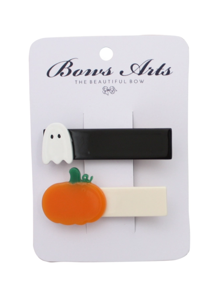 Halloween Bar Clip Set - Ghost & Pumpkin
