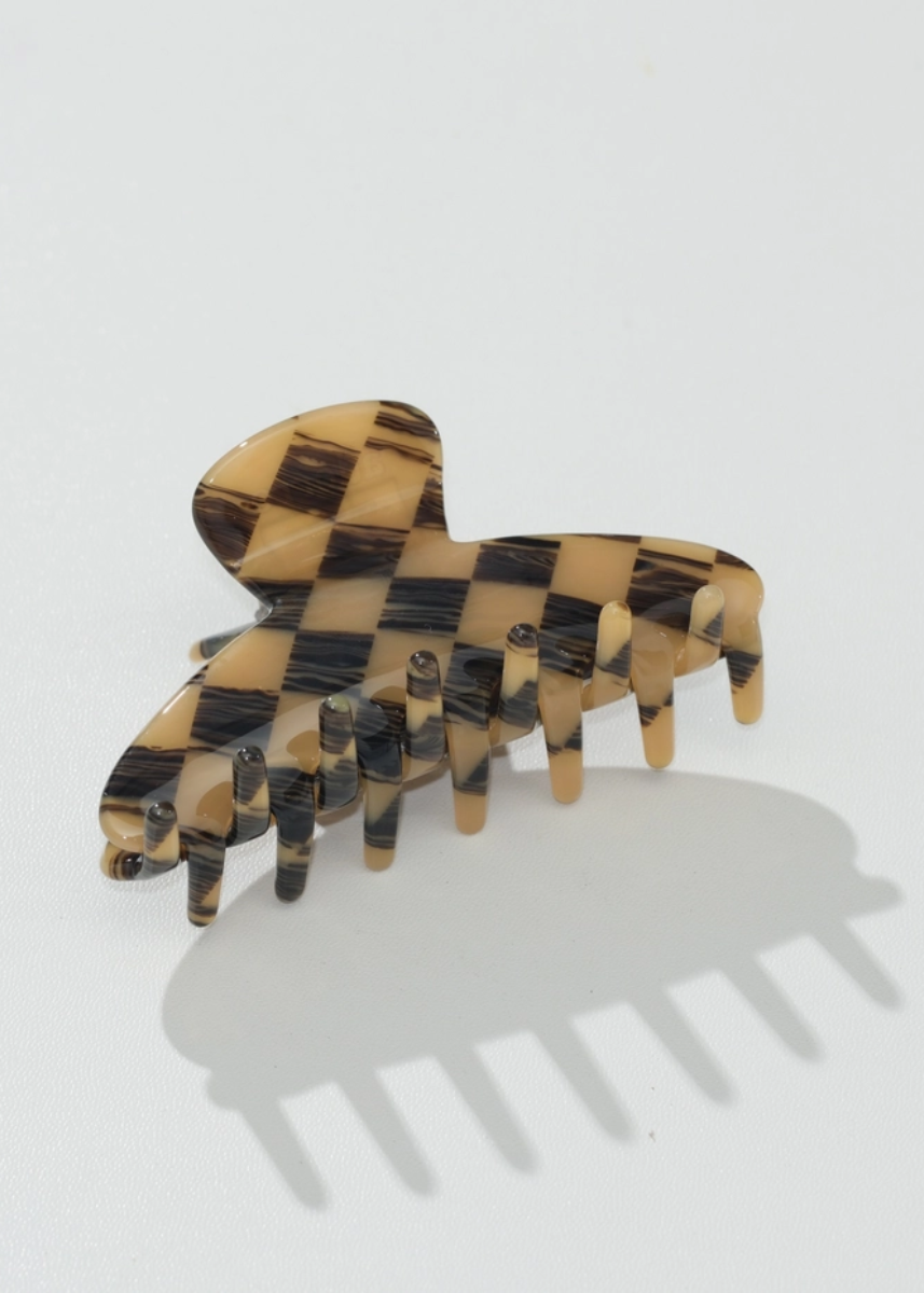 Harvest Checkered Claw Clip