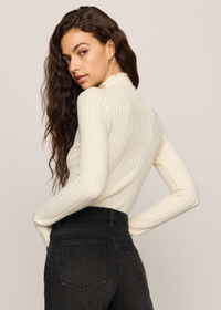 Hattie Long Sleeve Top - Antique White