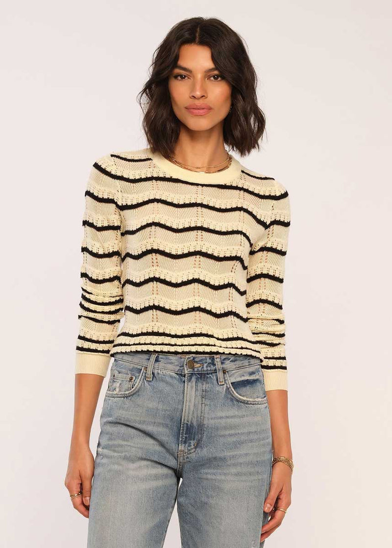 Tallie Sweater - Ivory Stripe