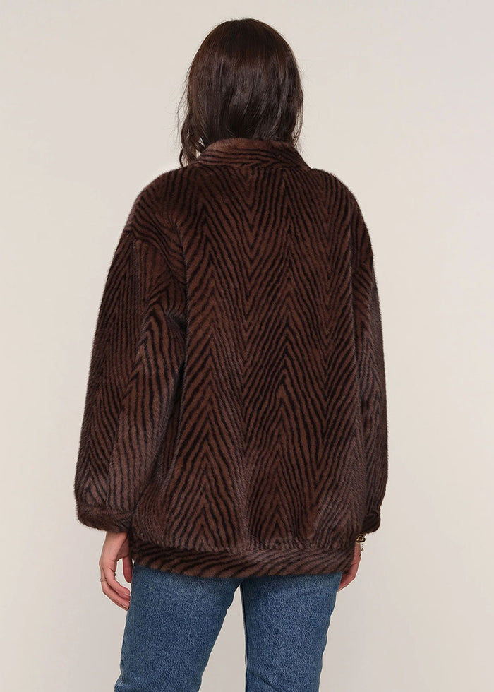 Nelsi Faux Fur Coat - Mink