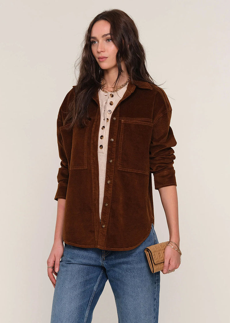 Tilly Cord Shirt - Saddle