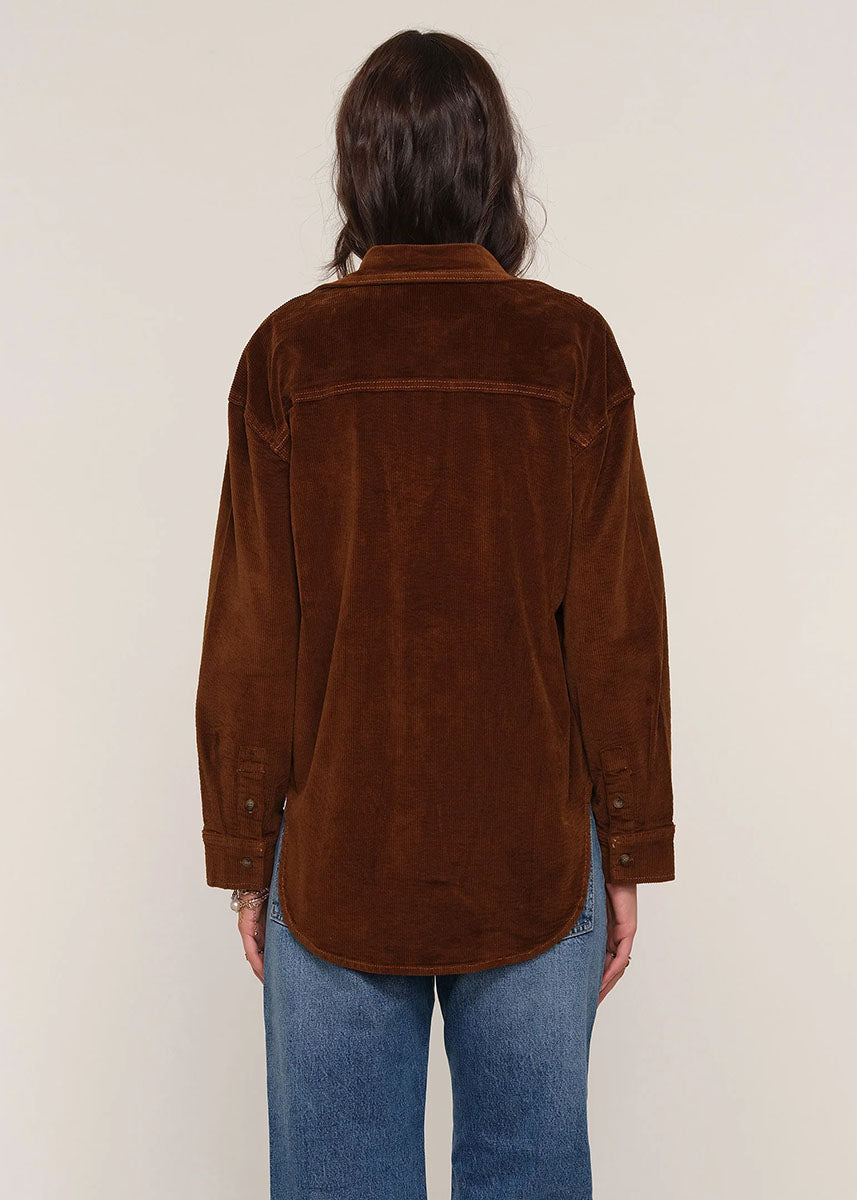 Tilly Cord Shirt - Saddle