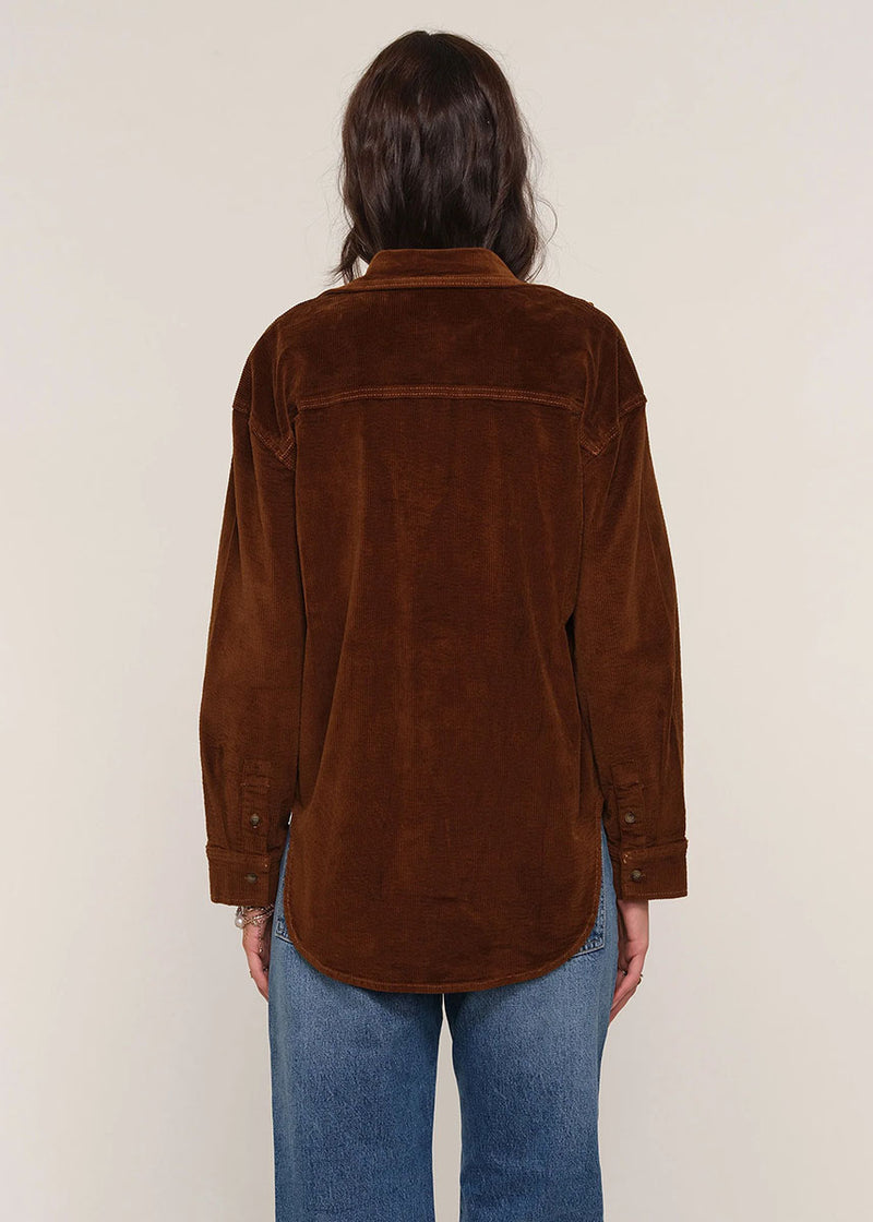 Tilly Cord Shirt - Saddle