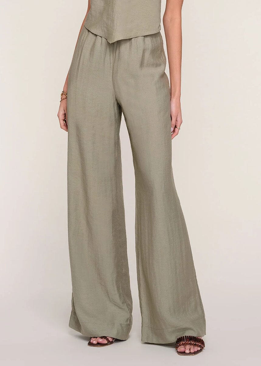 Violet Wide-Leg Pant - Army