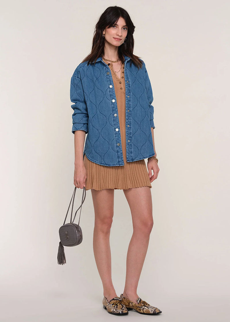 Vye Quilted Jacket - Pacific