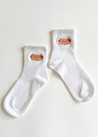 Hot Dog Icon Crew Sock