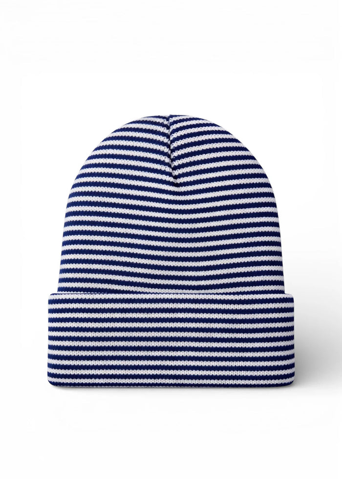 Baby's First Hat - Navy/White Stripe