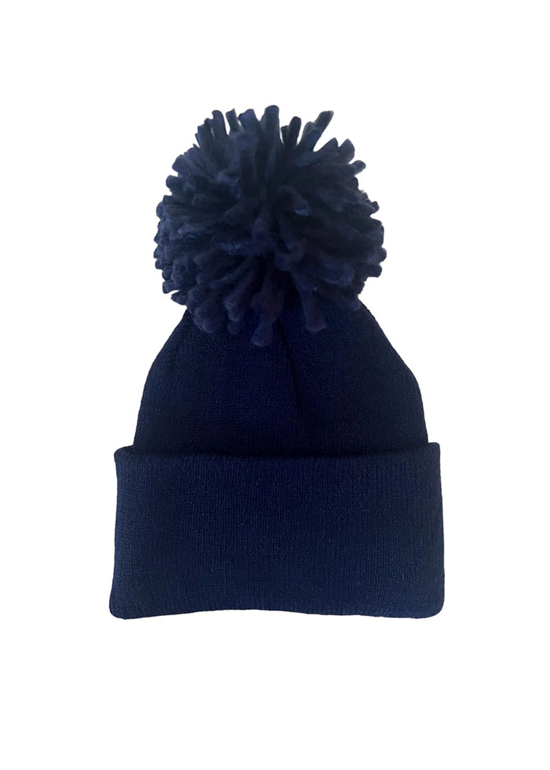 Baby's First Hat - Navy Pom