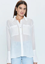 Willa Sheer Shirt - Ivory