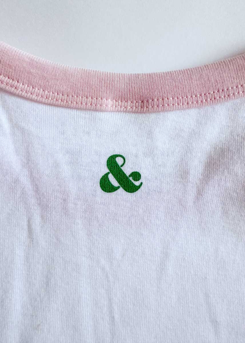Green Beer Girl Raglan Baby Tee - Pink