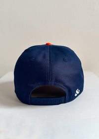 Chicago Puff Colorblock Baseball Cap - Navy & Orange