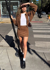 Sadie Studded Jacket - Camel