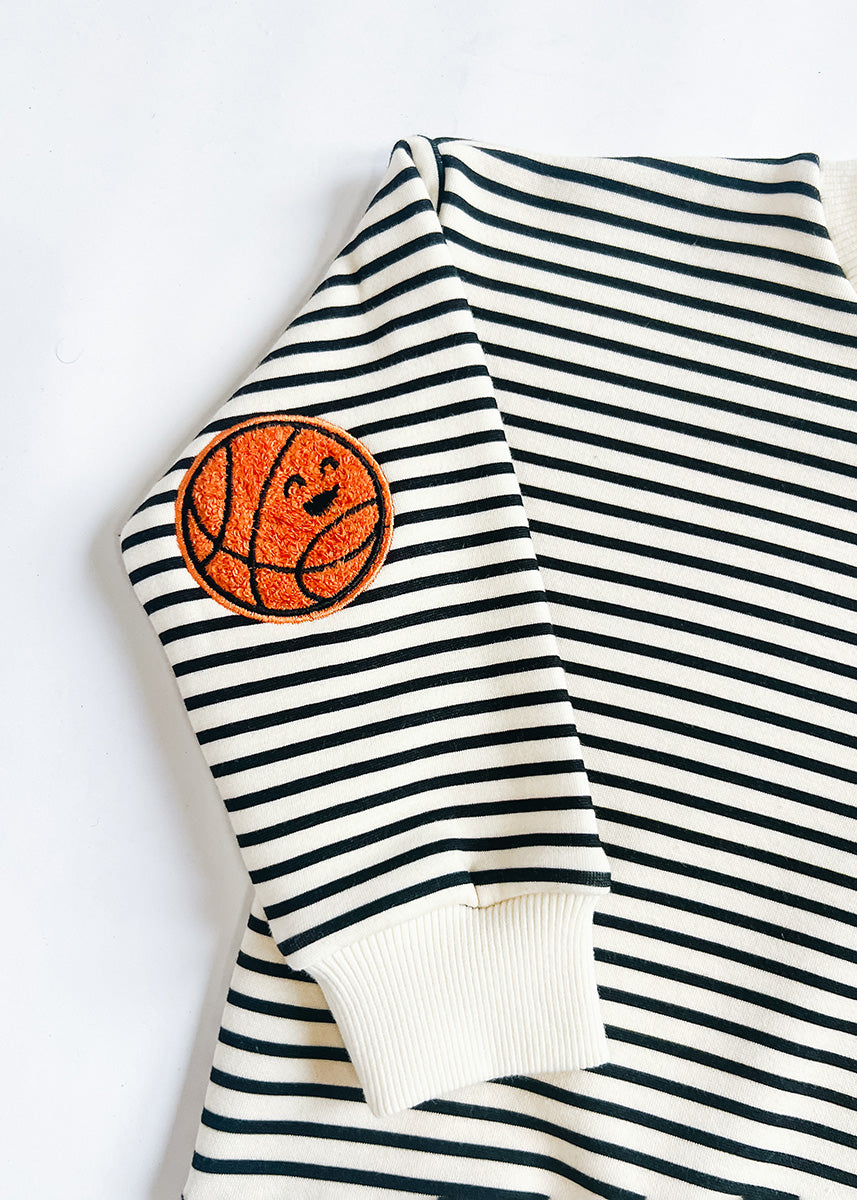Chicago Basketball Striped Patch Sweatshirt
