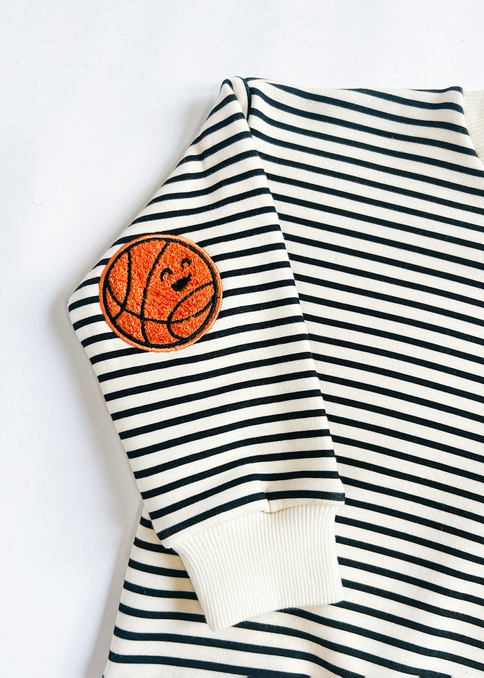 Chicago Basketball Striped Patch Sweatshirt