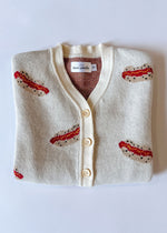 Hot Dog Knit Cardigan - Ivory