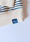 Chicago Striped Patch Sweatshirt - Ivory/Blue