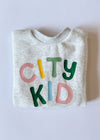 City Kid Sweatshirt - Ash Grey Multi