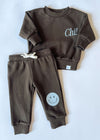 Chicago Forever! Sweatsuit Set - Espresso