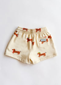 Wiener Dog Terry Oversized Sweatshort Set