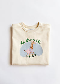 Hi From Chi Oversized Tee & Short Set